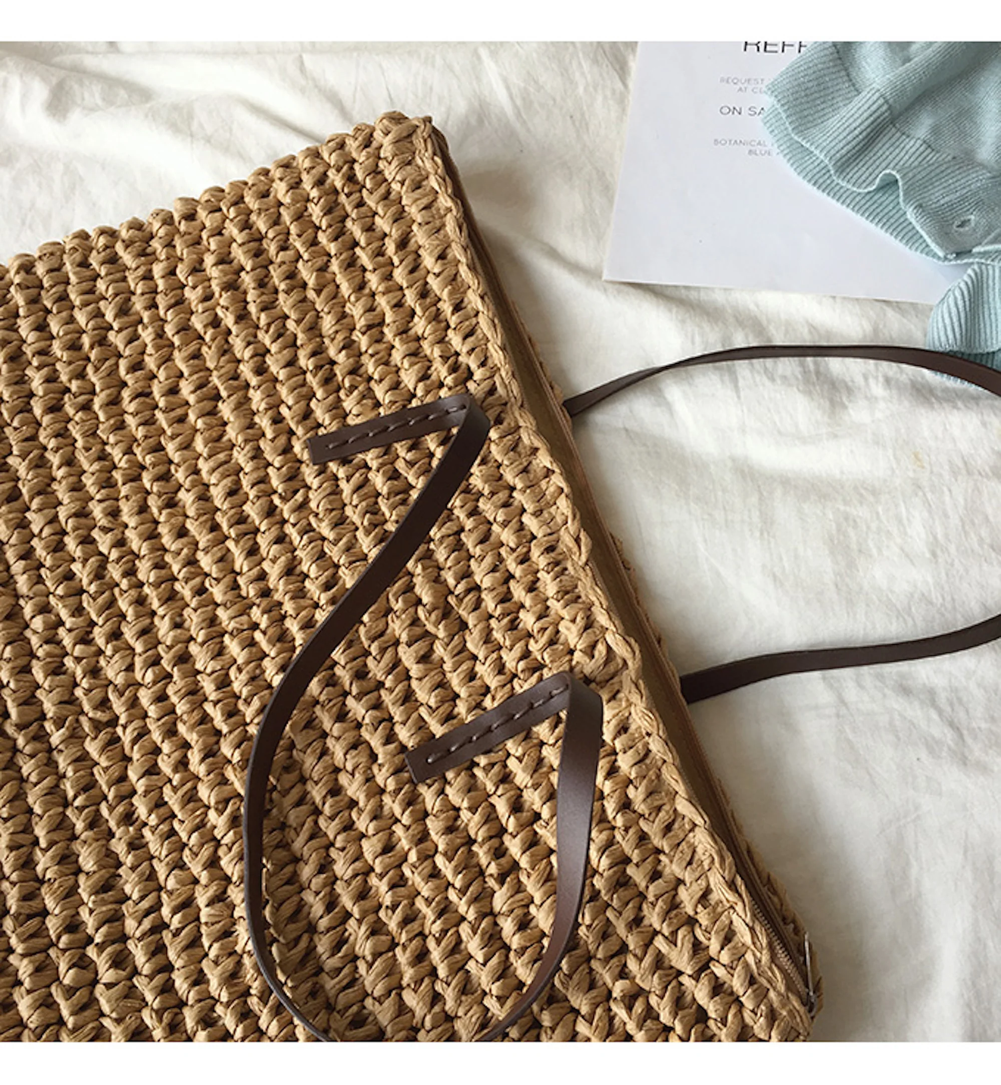 Handbags Everyday Large Straw Woven Summer Bag