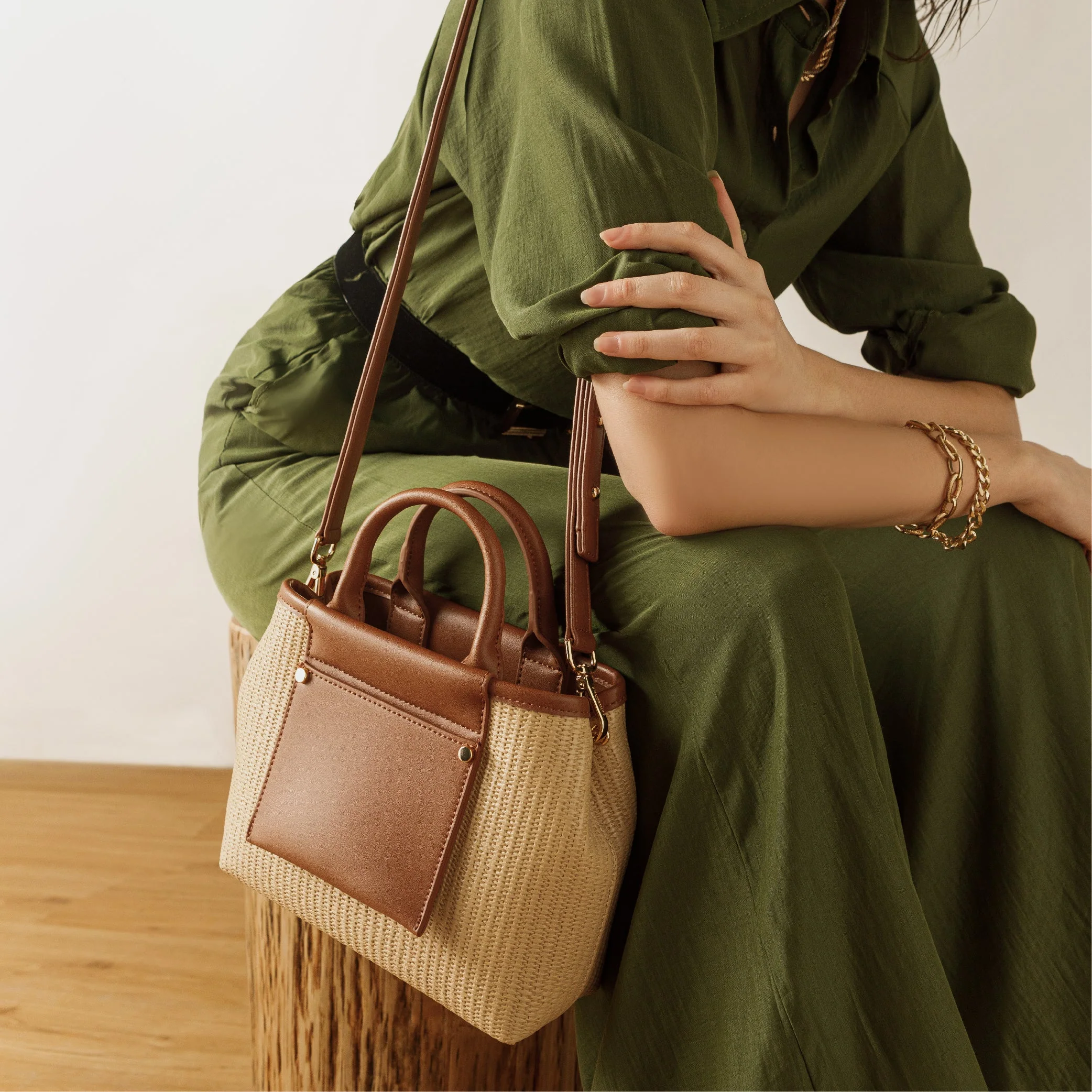 Picola Top Handle Bag Woven