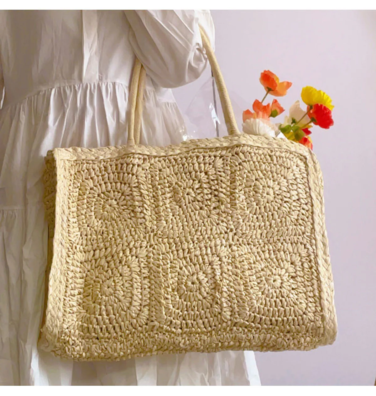 Handbags Large Straw Summer Tote