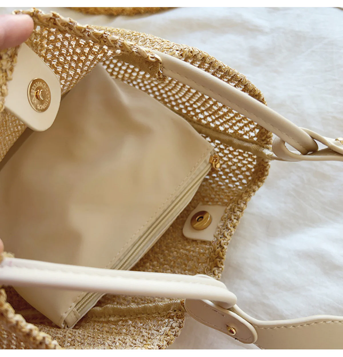 Handbags Straw Woven Work Tote