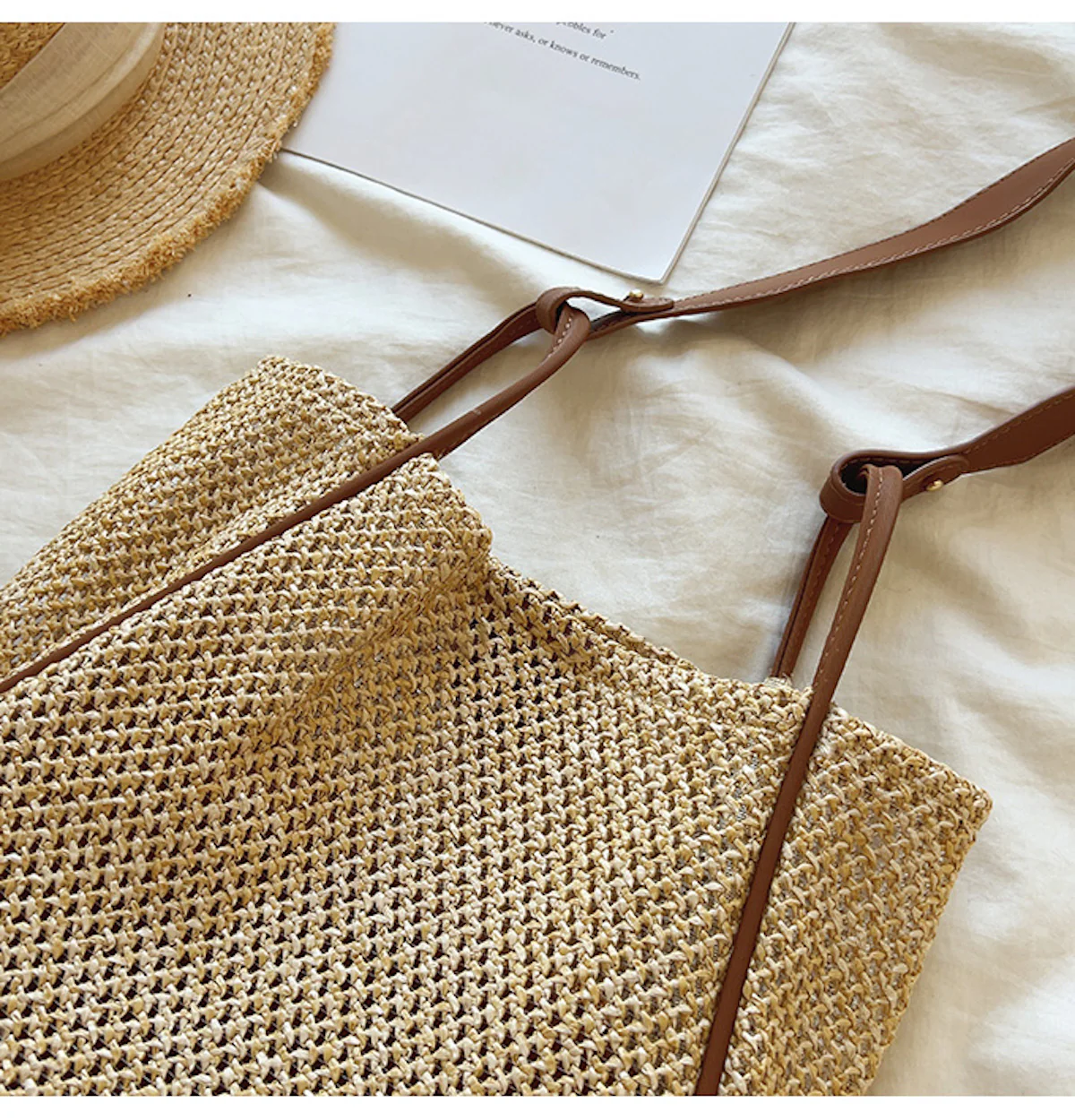 Handbags Straw Woven Work Tote