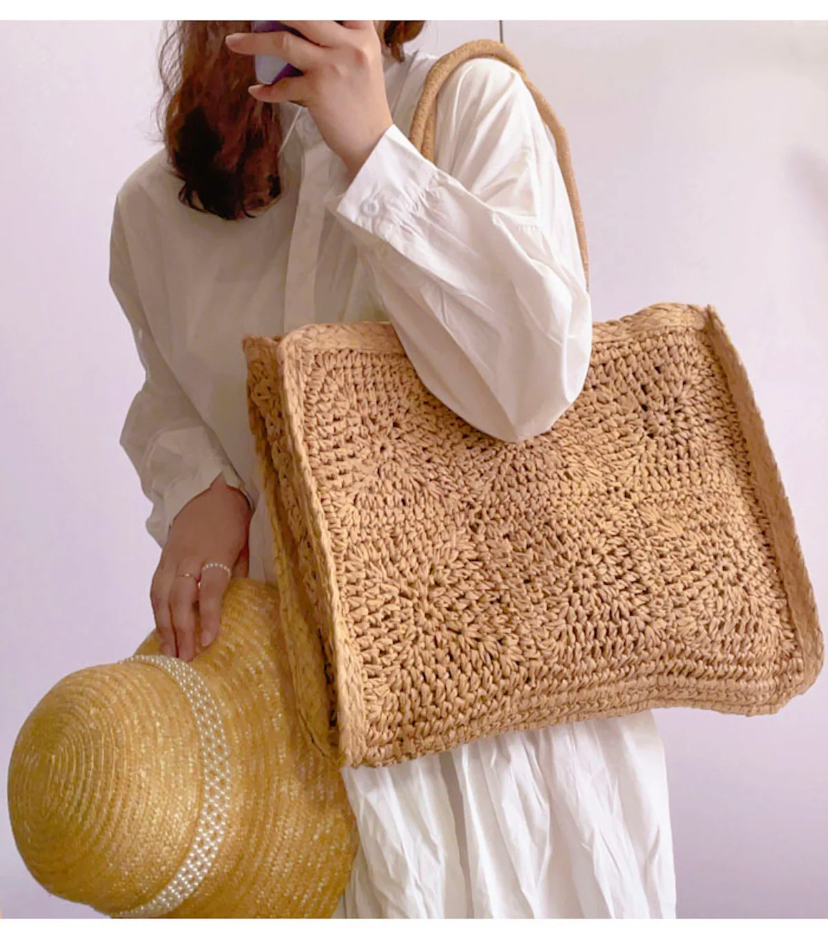 Handbags Large Straw Summer Tote
