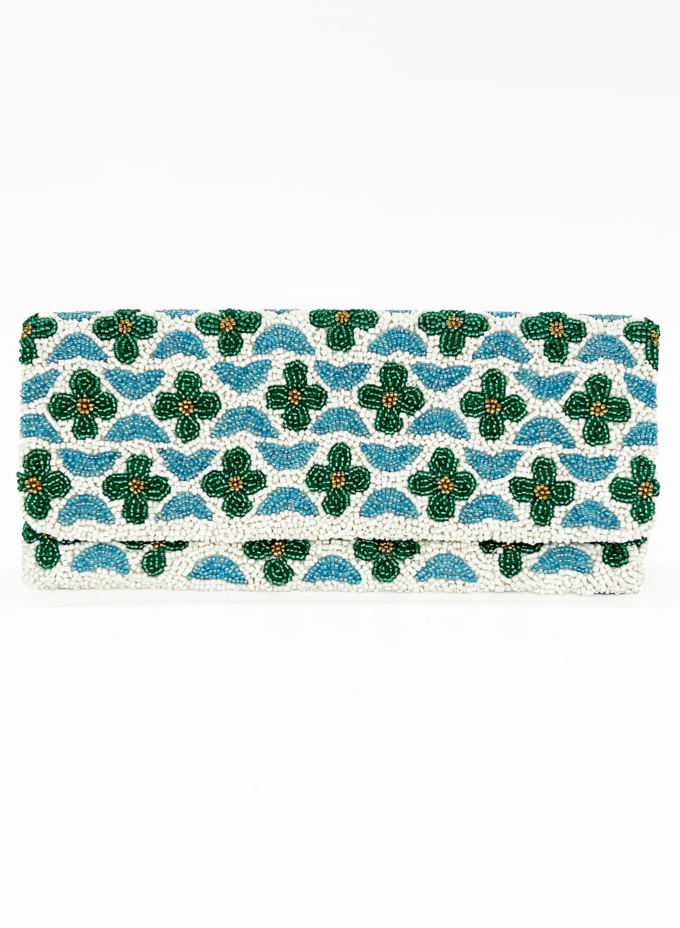 Clutch- Veranda Blue Green