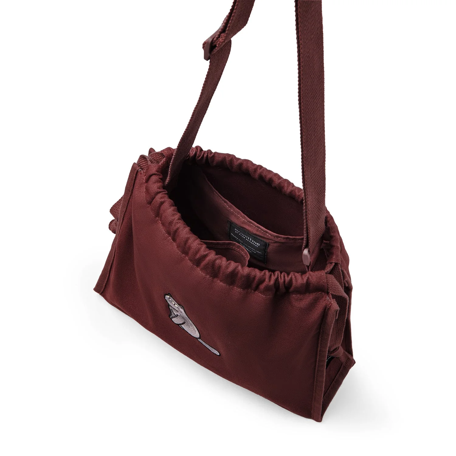 Furry Drawstring 37 Crossbody Bag