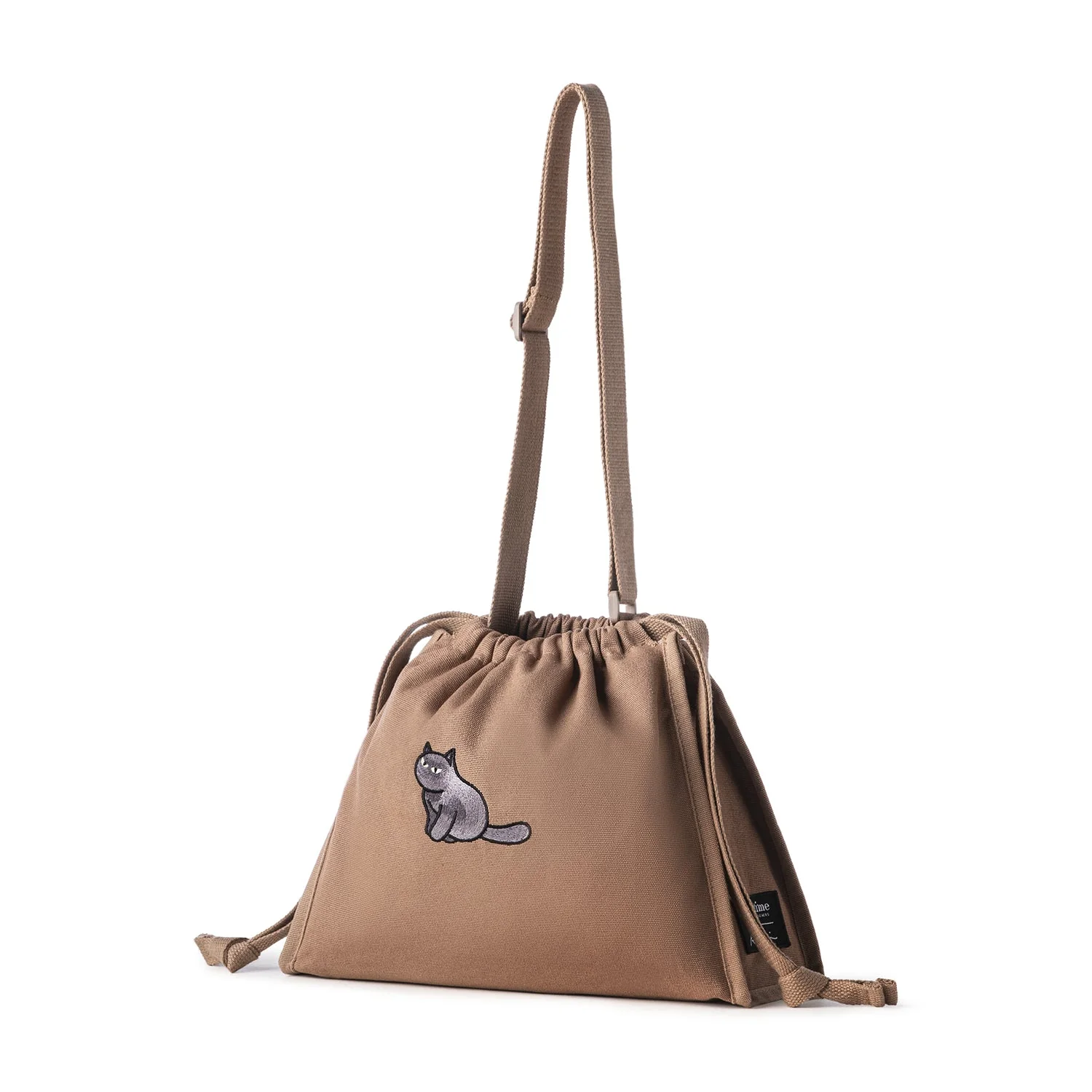 Furry Drawstring 37 Crossbody Bag