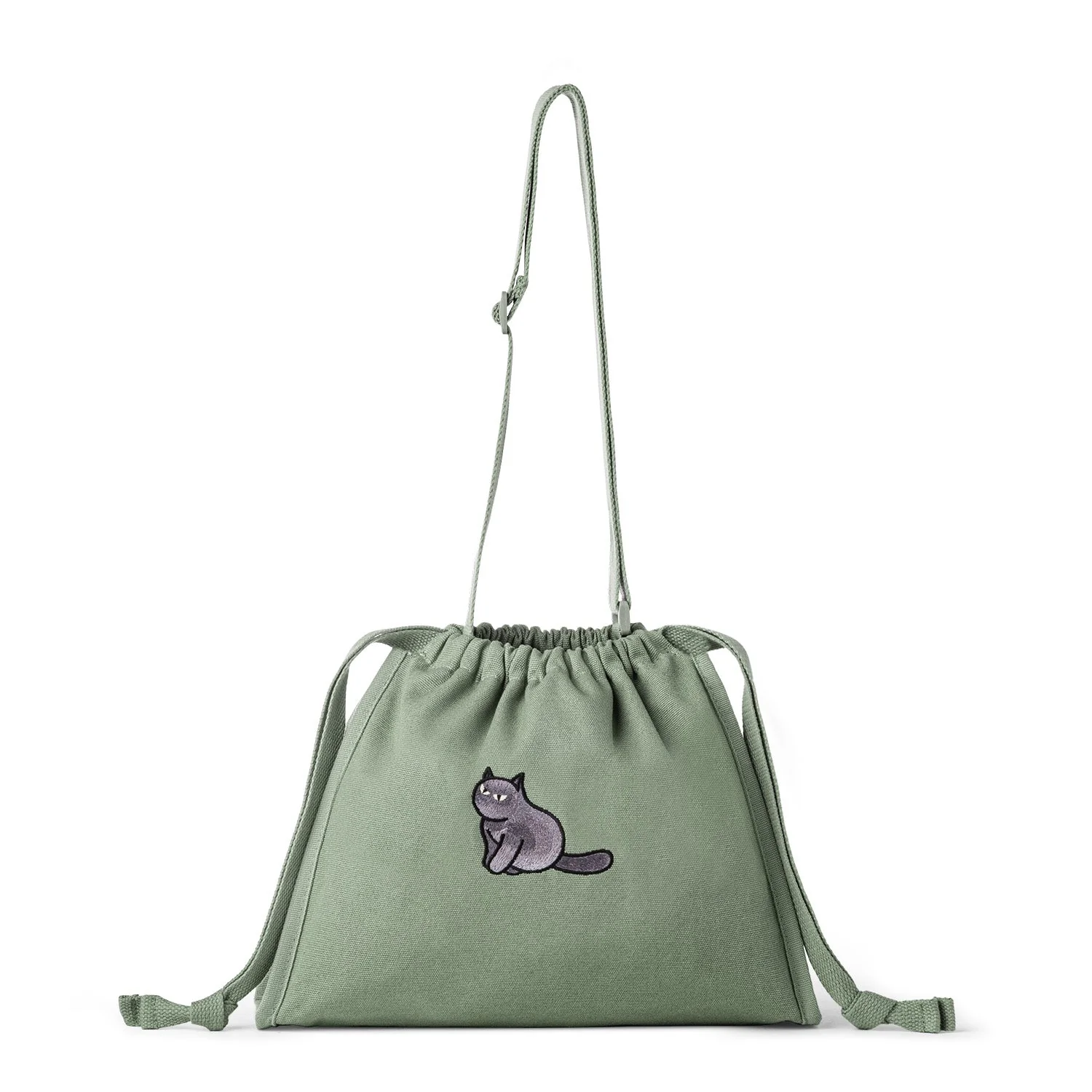Furry Drawstring 37 Crossbody Bag