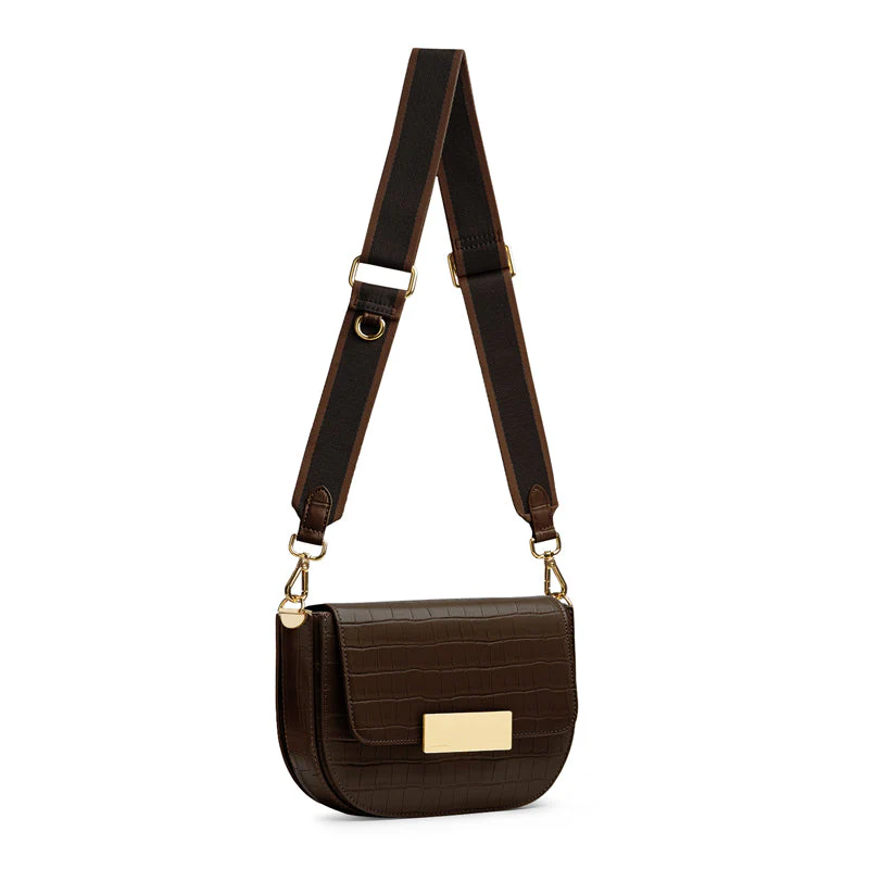 Gaia Crossbody Saddle Bag
