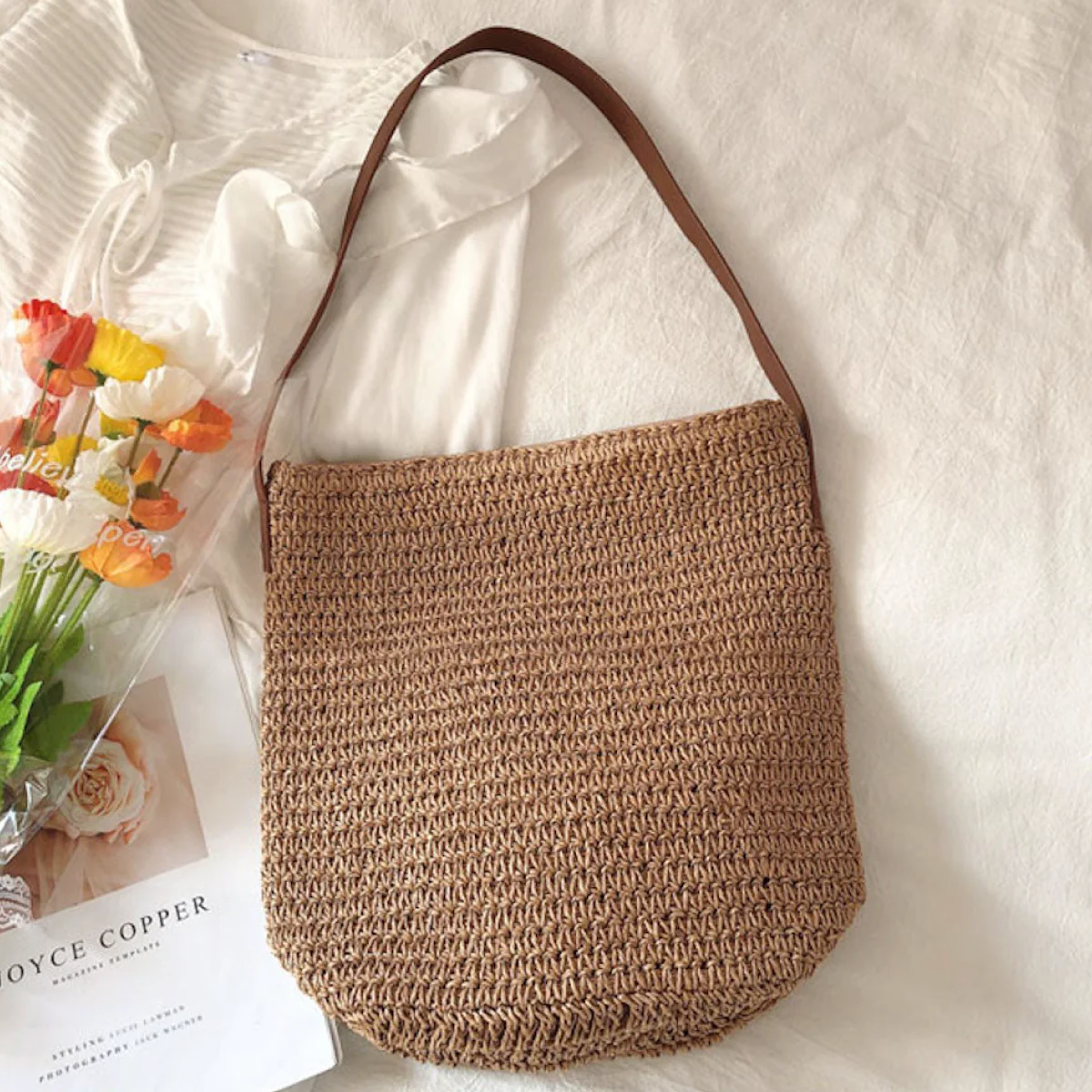 Handbags Straw Woven Retro Shoulder Bag