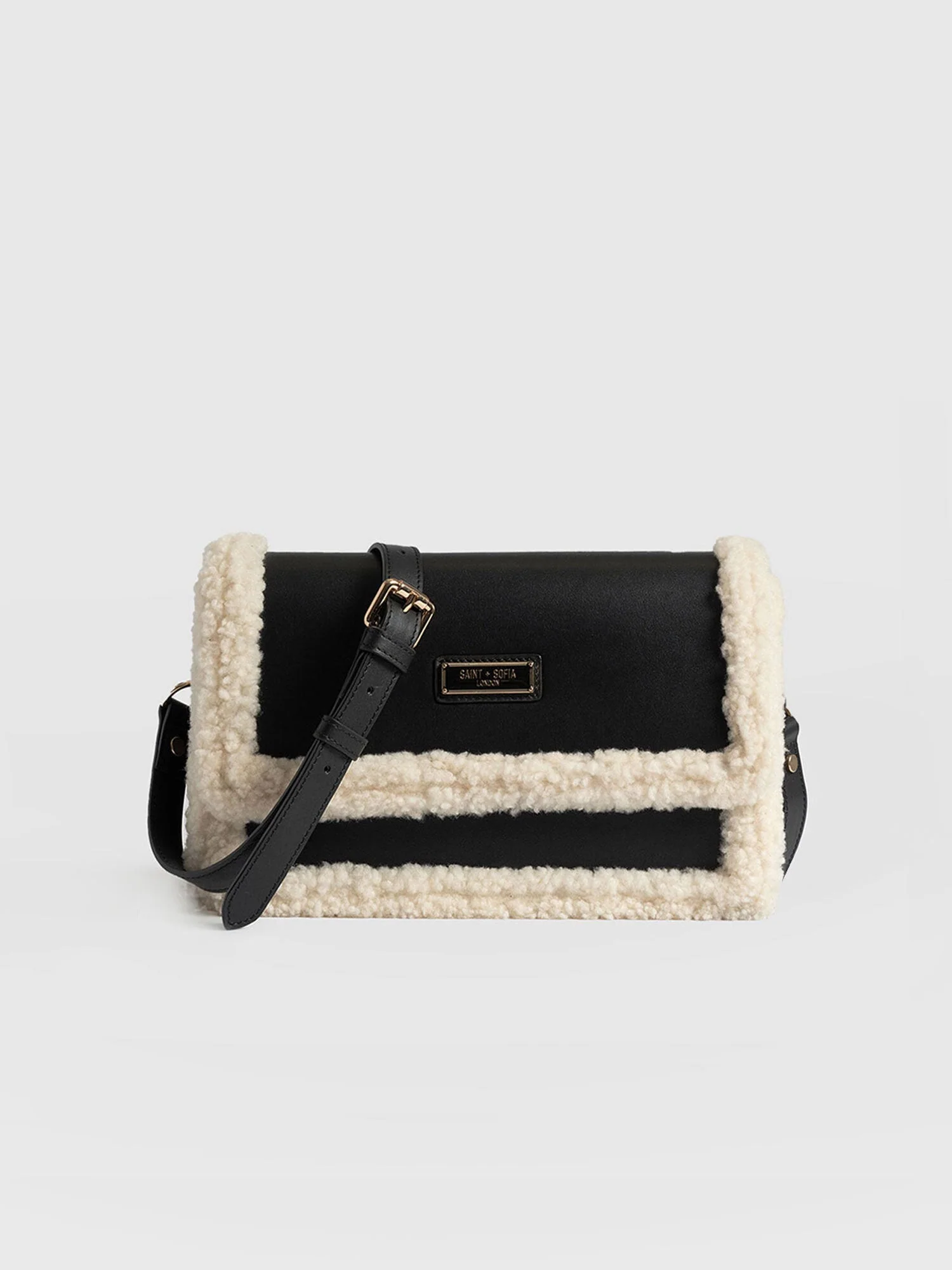 Cross Body Bag - Black/Ecru