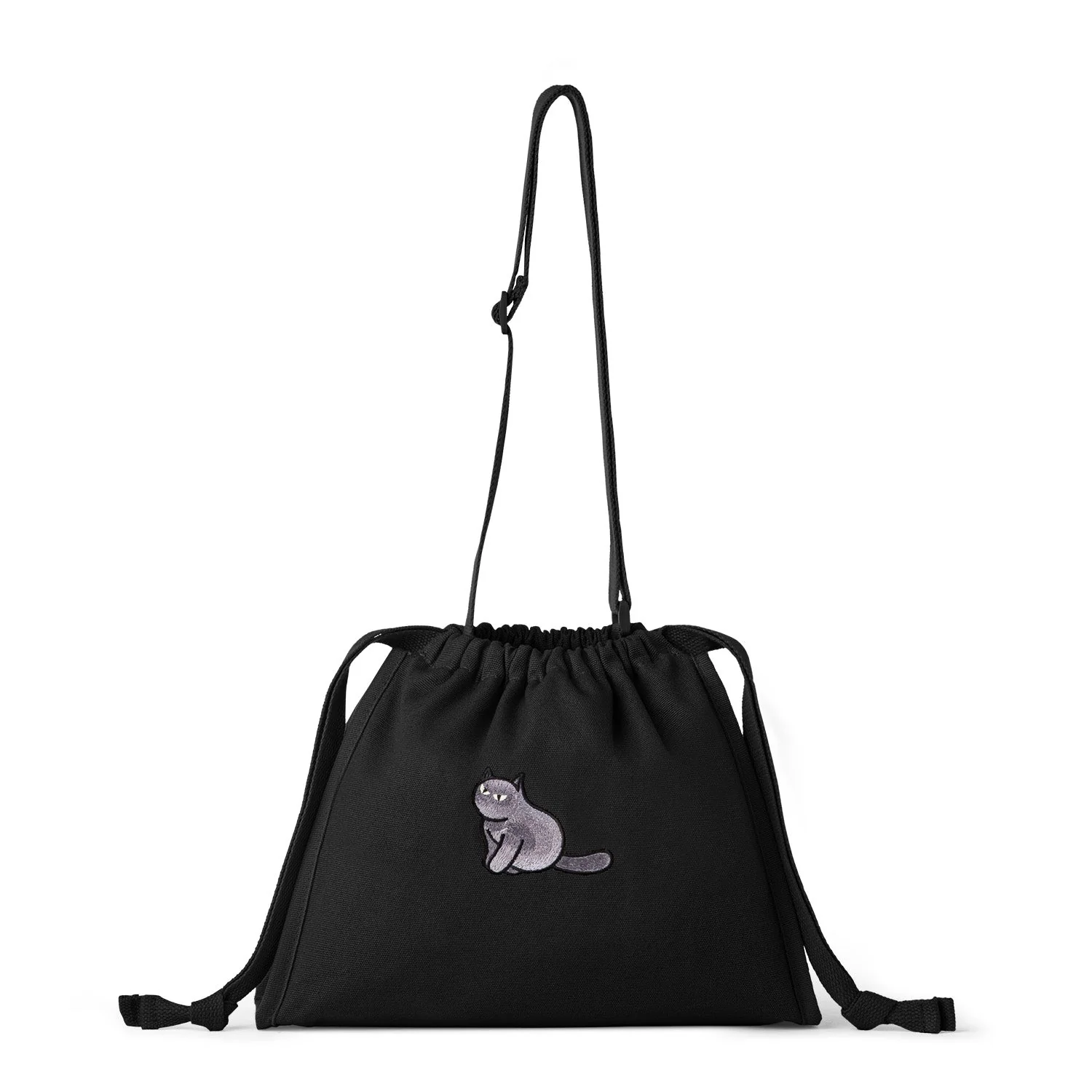 Furry Drawstring 37 Crossbody Bag
