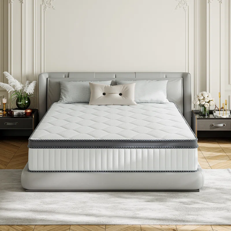 Sirugo 10'' Gel Medium Memory Foam Hybrid Mattresses with CertiPUR-US Certified Foam