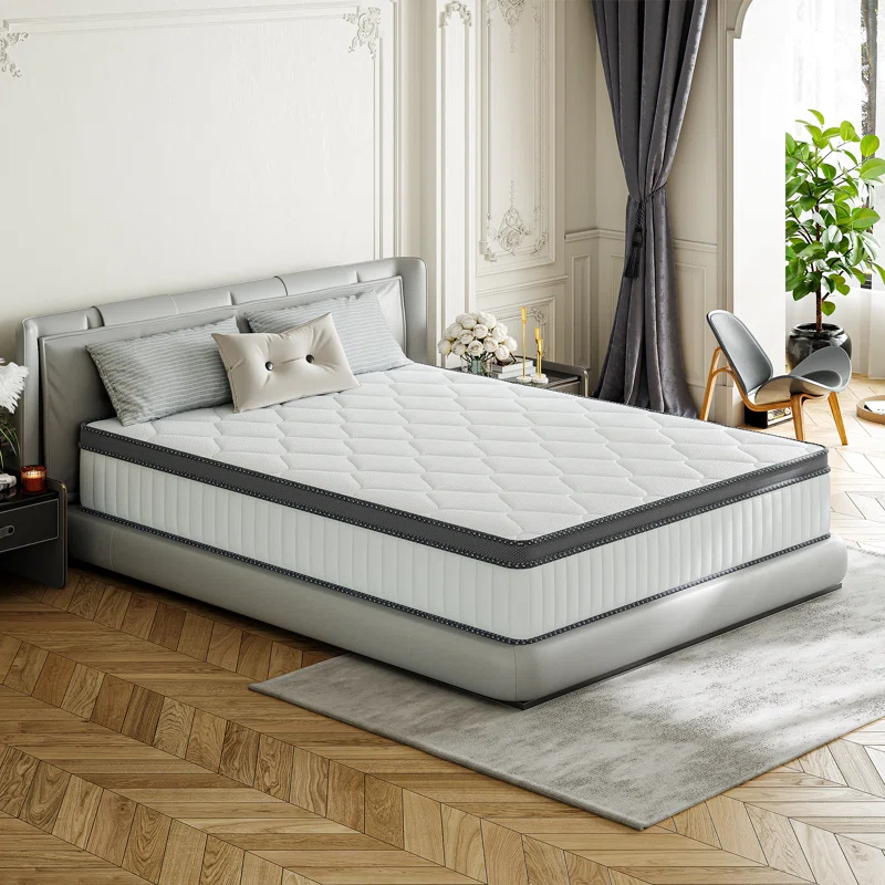 Sirugo 10'' Gel Medium Memory Foam Hybrid Mattresses with CertiPUR-US Certified Foam