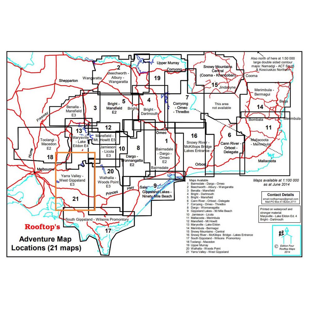 Hema Map Yarra Valley to West Gippsland