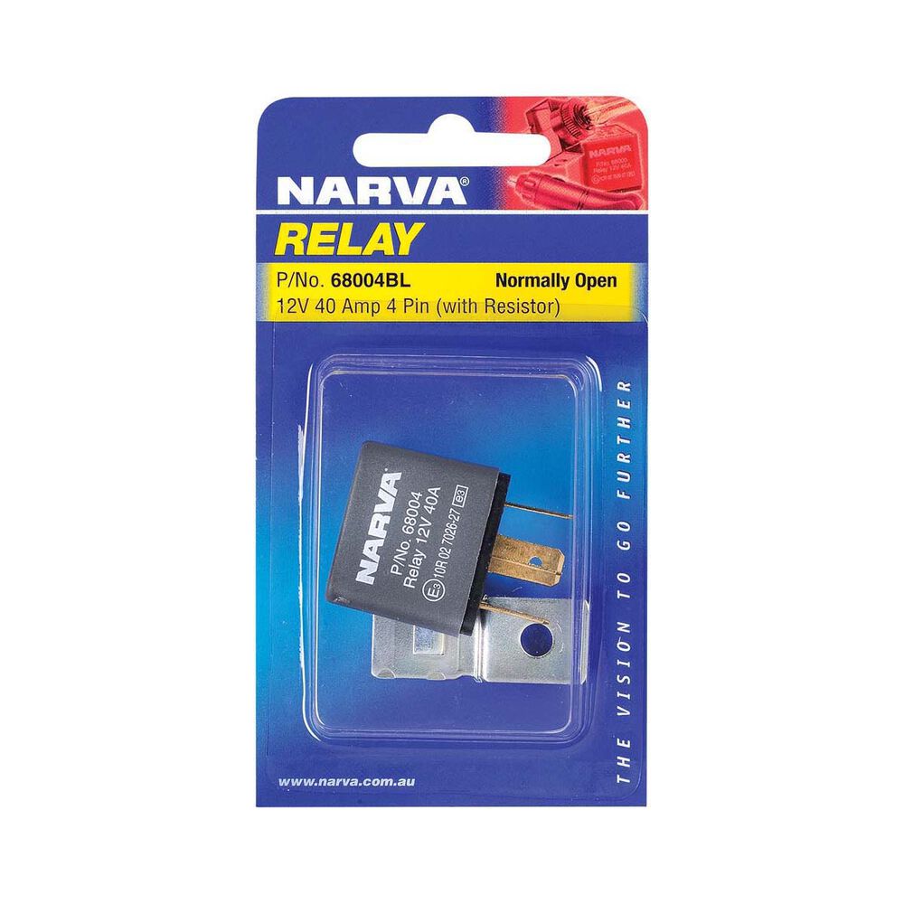 Narva Relay 12V 40A 4 Pin with Resistor