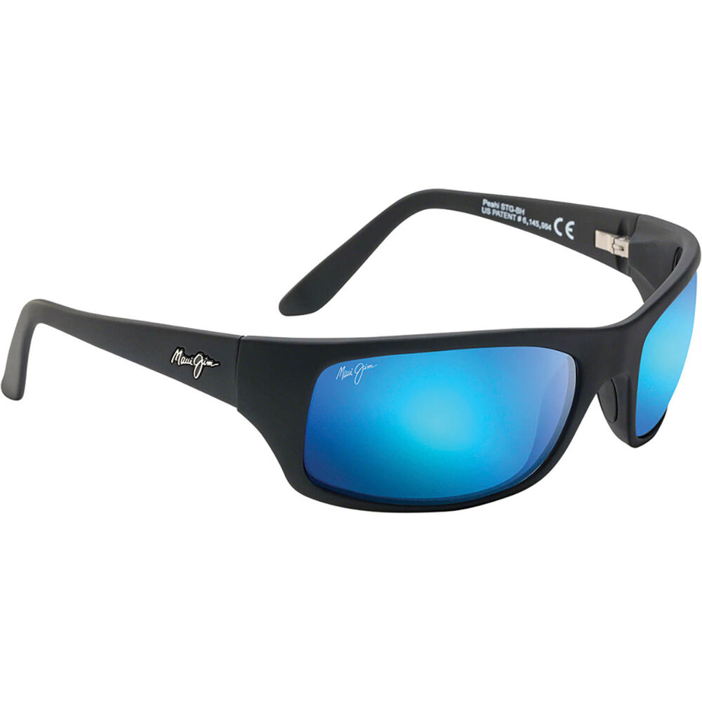 Maui Jim Men's Peahi Sunglasses with Blue Lens