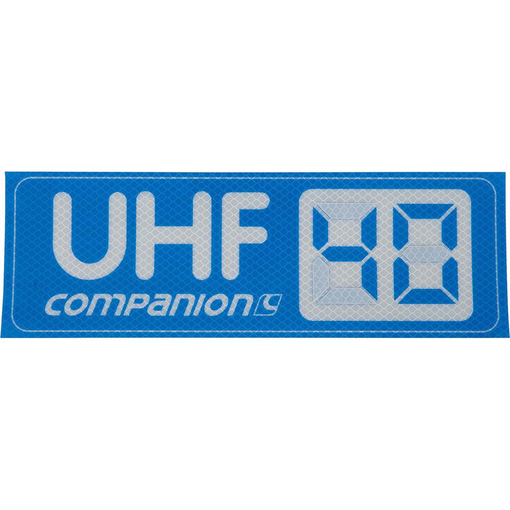 Companion UHF Channel Sticker 300x100mm