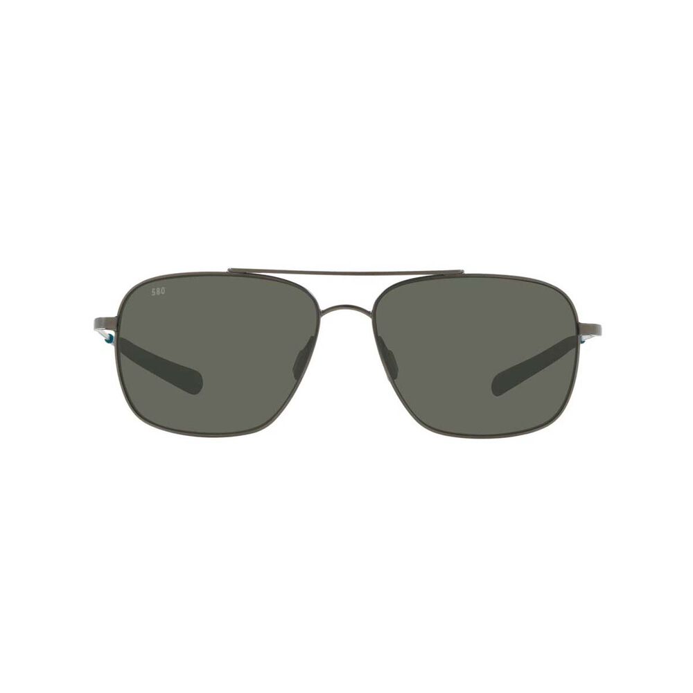 Costa Canaveral Men's Polarised Sunglasses Grey with Grey Lens