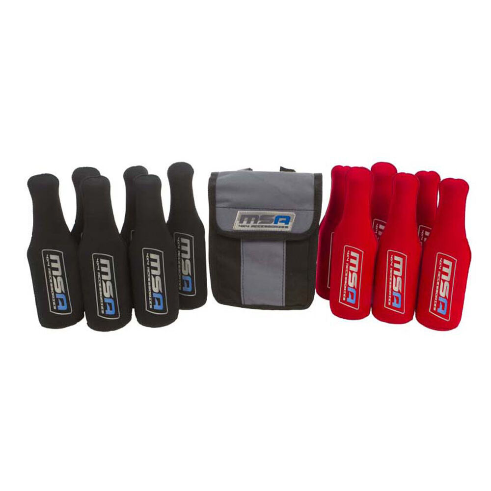 MSA Stubbie Tubes 12 Pack Red/Black