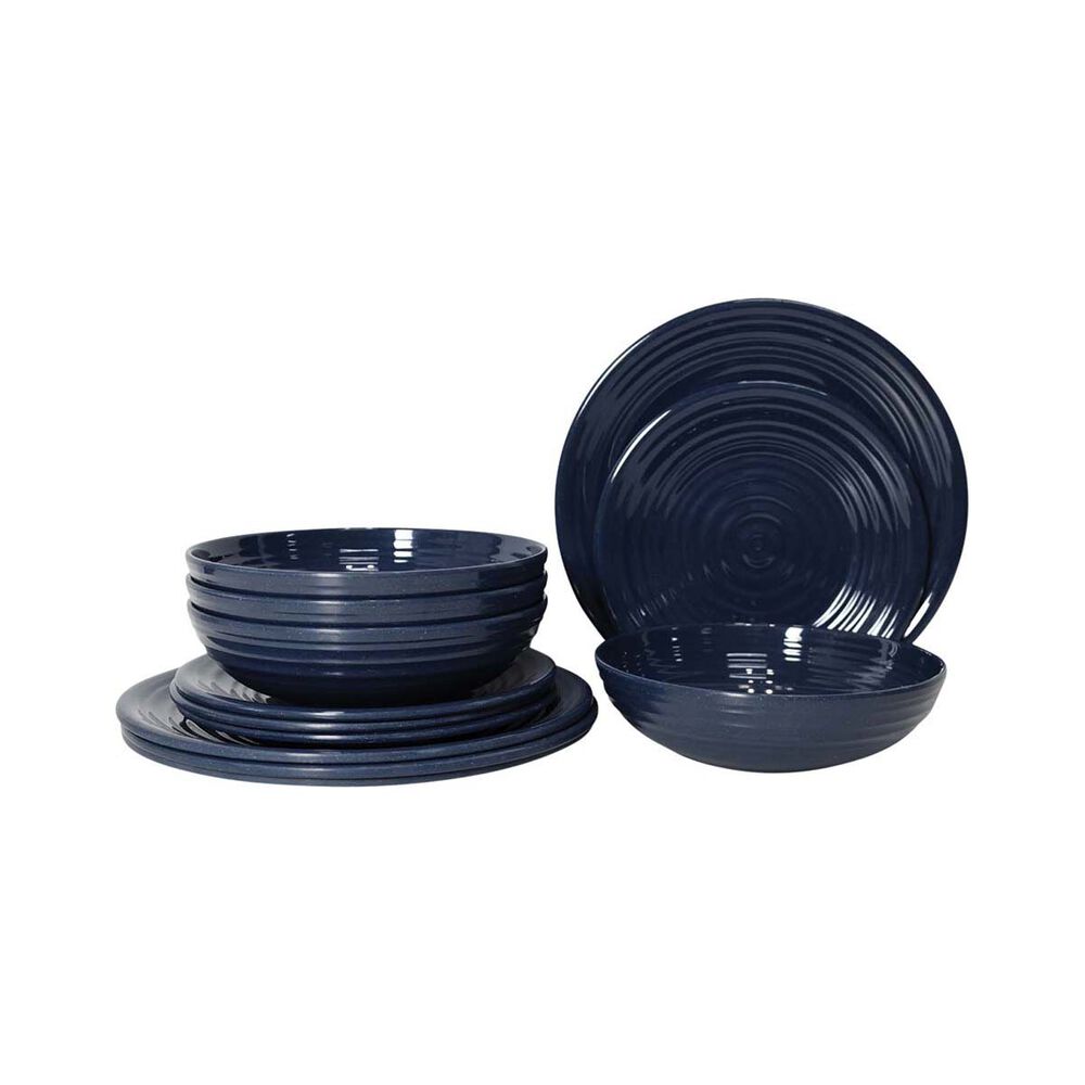 Wanderer Bamboo Melamine 12 Piece Dinner Set