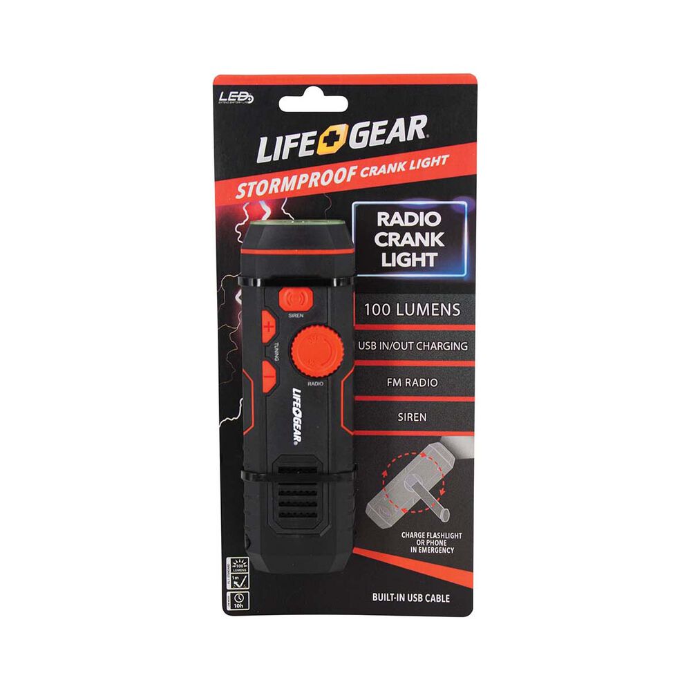 Life Gear USB Crank Radio Torch