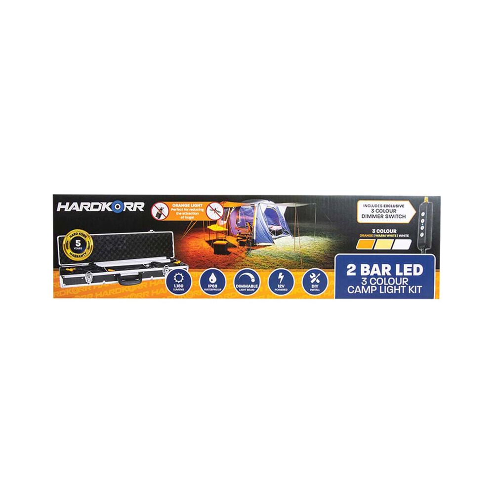 Hardkorr 2 Bar Tri Colour LED Camp Light Kit