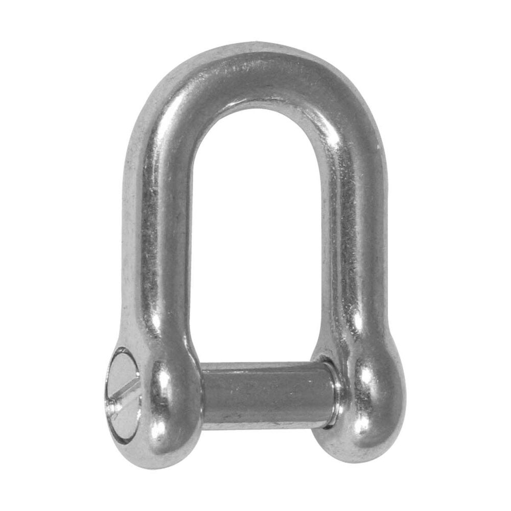 BLA 316 Stainless Steel 'D' Shackle with Countersunk Pin