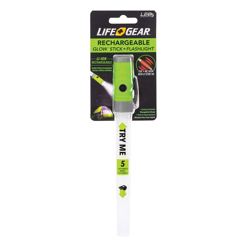 Lifegear Rechargeable Glowstick Green