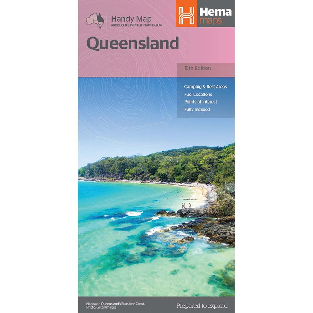 HEMA Queensland Handy Map - 15th Edition