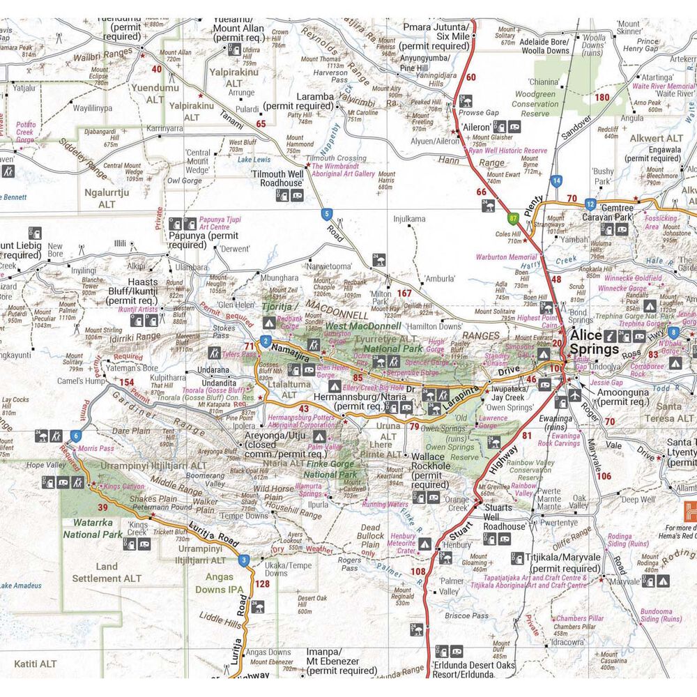 Hema Northern Territory State Map (12th Edition)