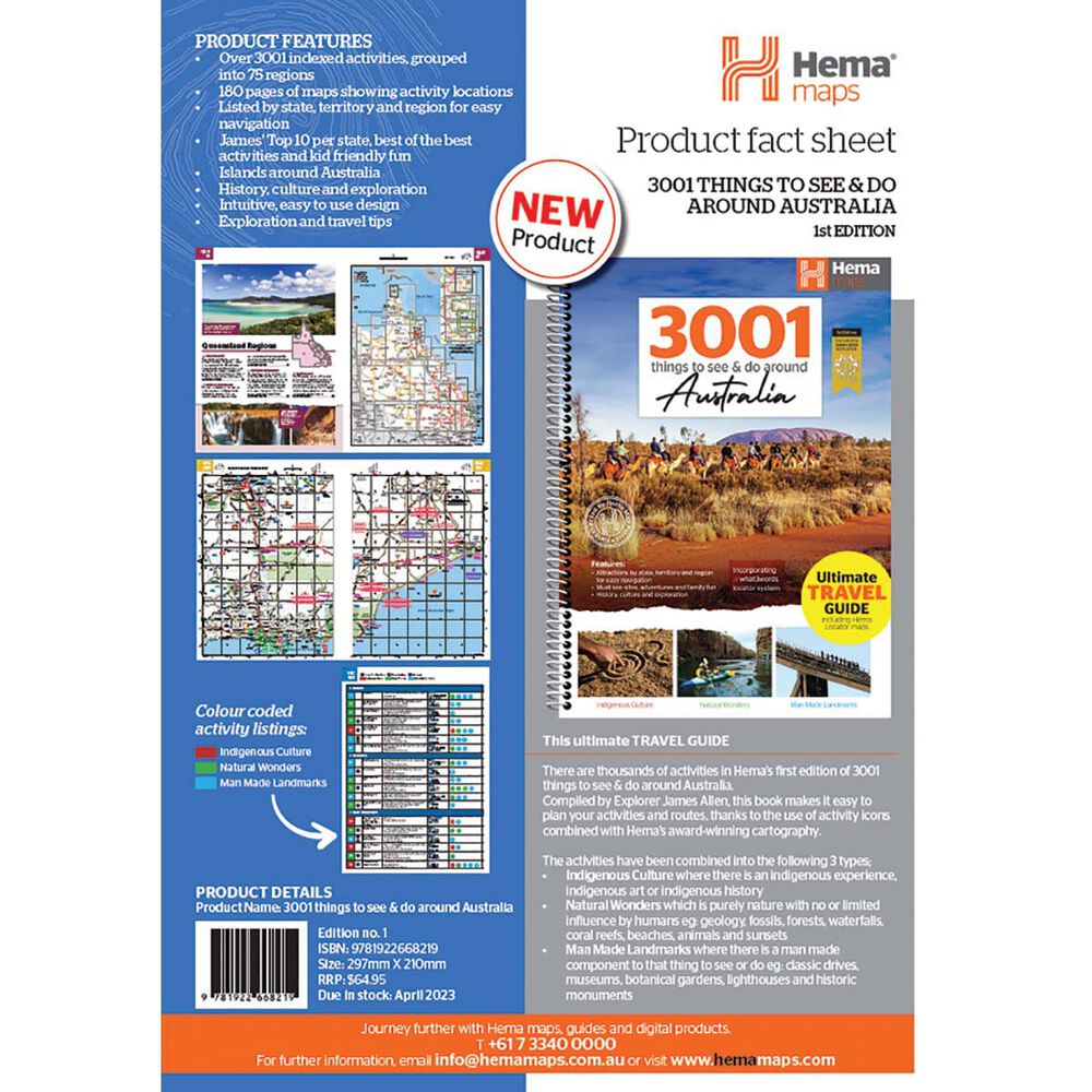 HEMA 3001 Things To See and Do Around Australia