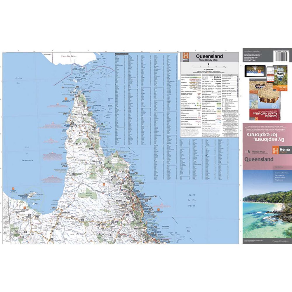 HEMA Queensland Handy Map - 15th Edition