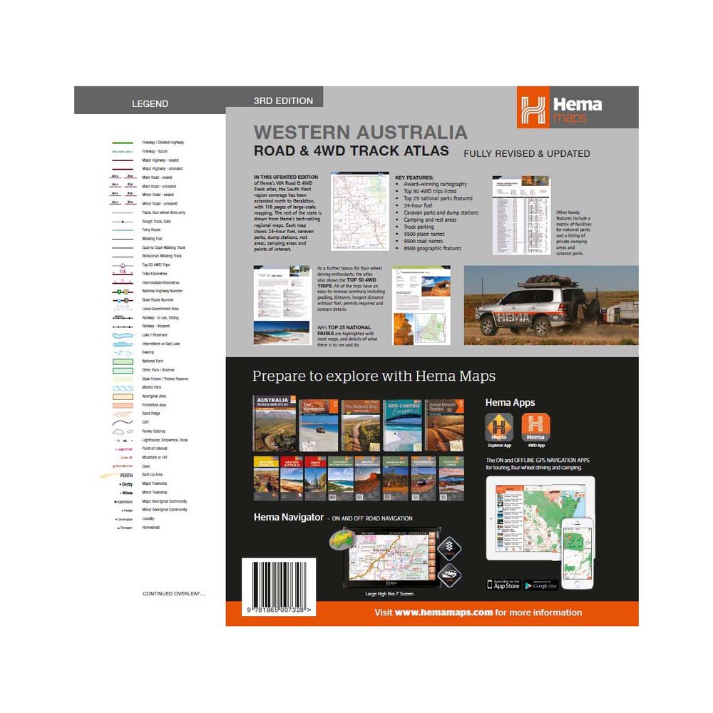 Hema Western Australia Road & 4WD Track Atlas (3rd Edition)