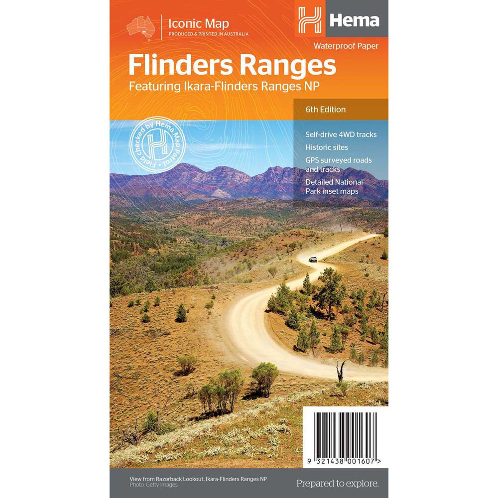Hema Flinders Ranges Map (6th edition)