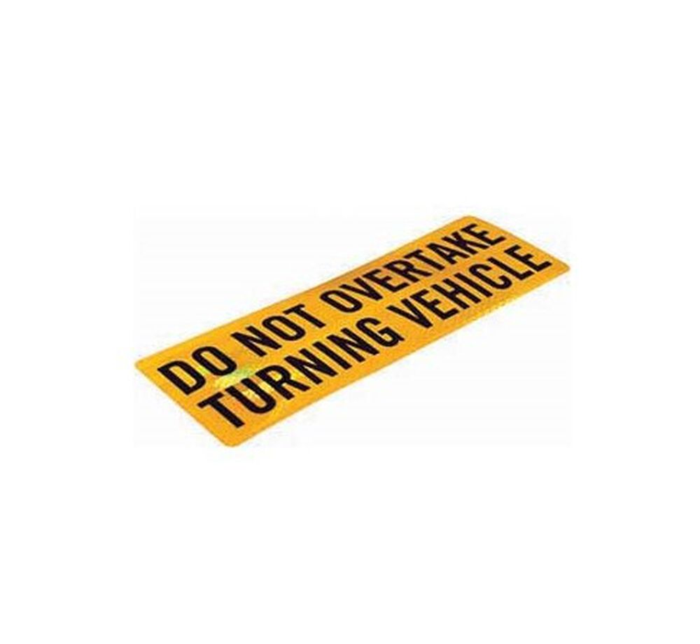 Companion Do Not Overtake Sticker