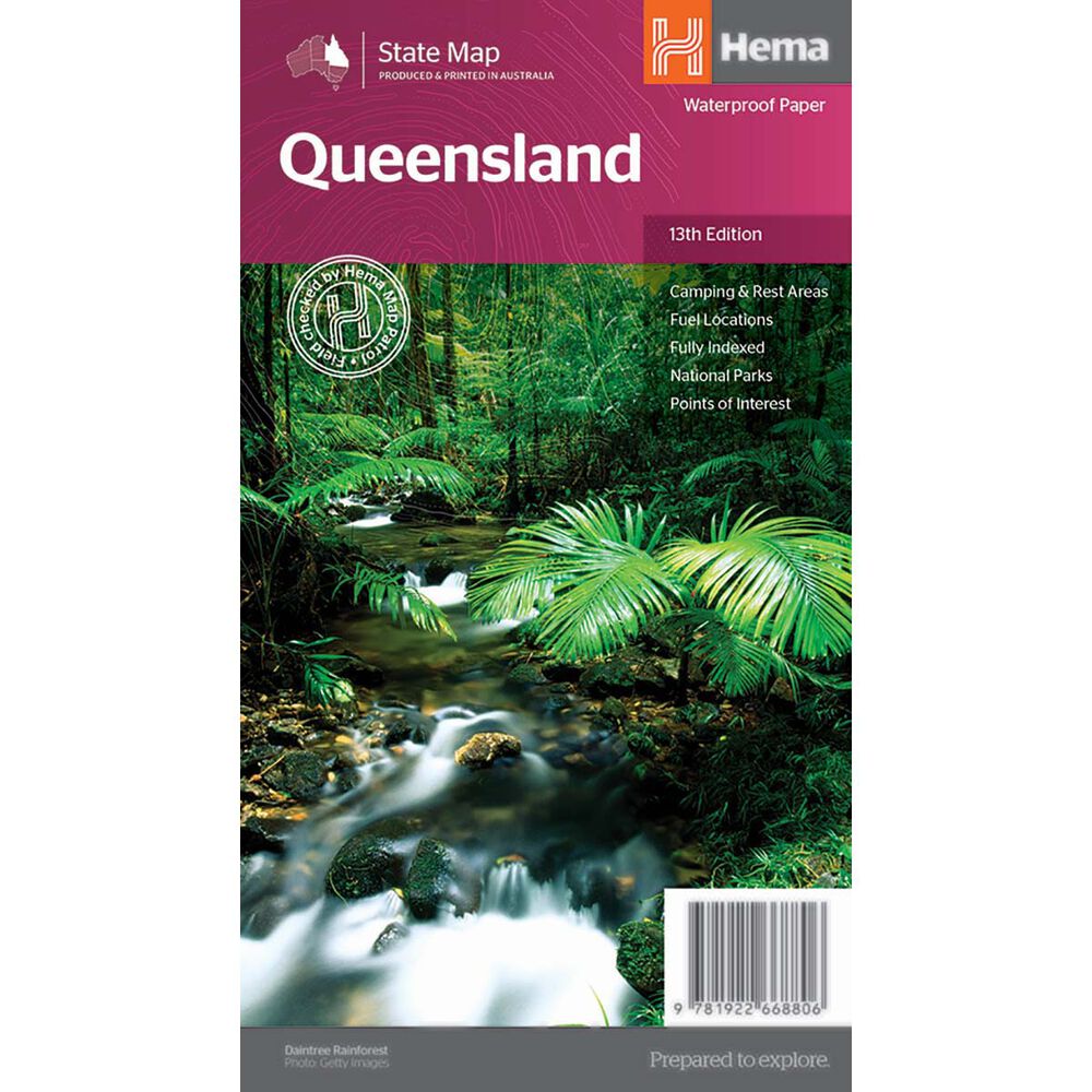 HEMA Queensland State Map – 13th Edition
