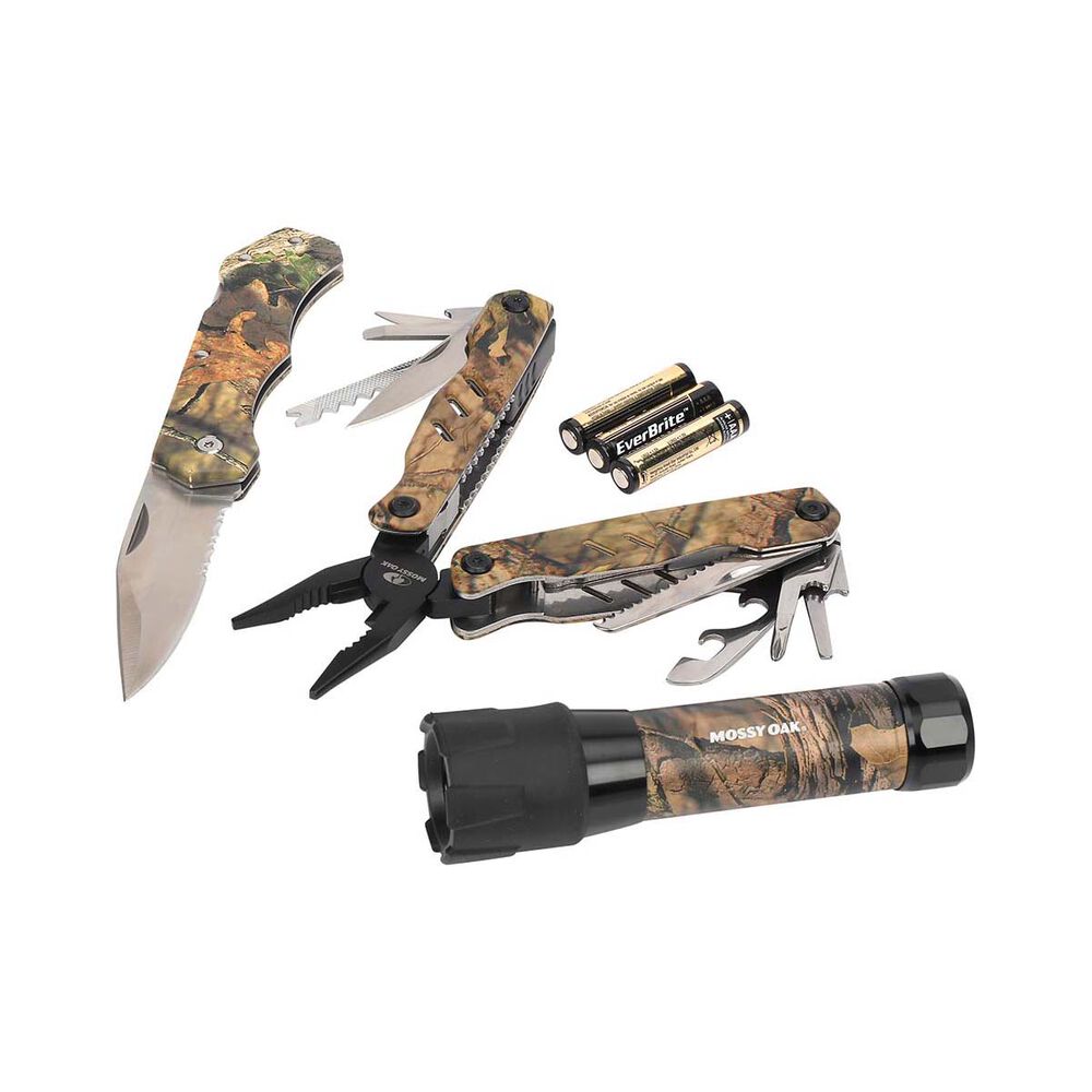 Mossy Oak Multi-Tool Torch and Knife 3 Piece Pack