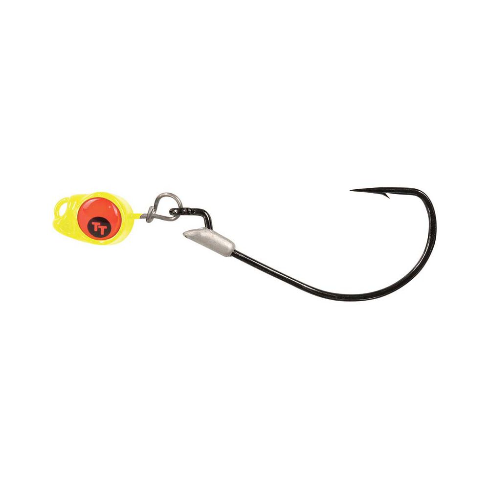 TT Fishing Snake EyeZ Jigheads Chartreuse