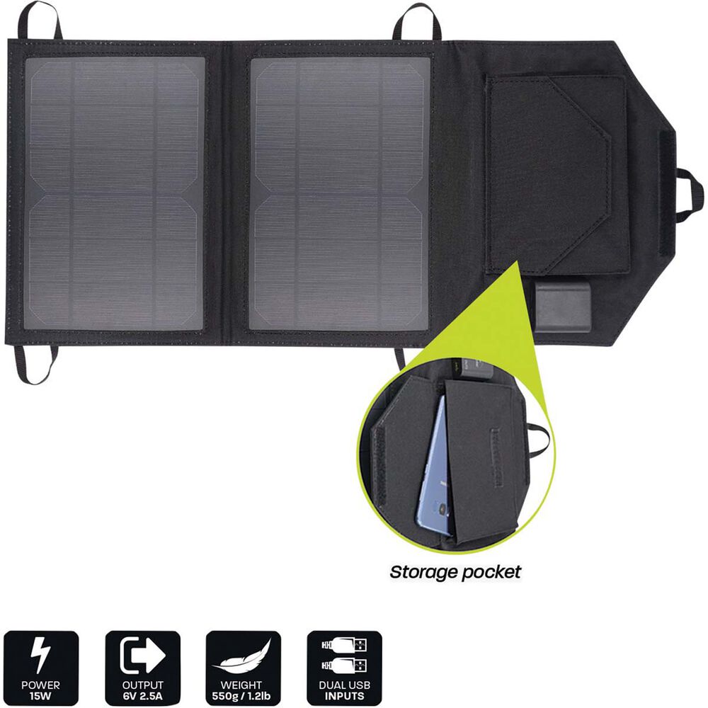 Hardkorr 15W Dual USB Solar Charger