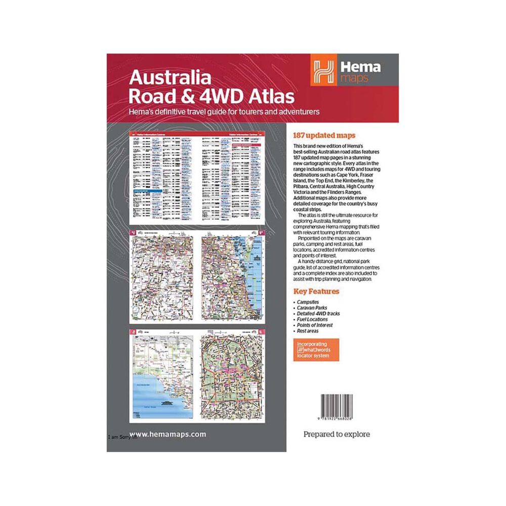Hema Australia Road and 4WD Easy Read Atlas