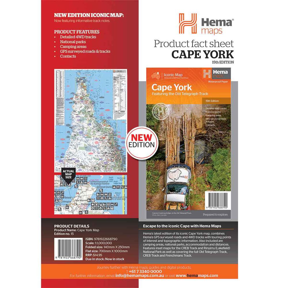 Hema Cape York Map – 15th Edition
