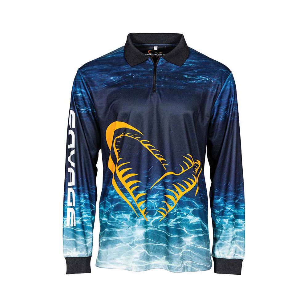 Savage Gear Men's Deep Blue Sublimated Polo