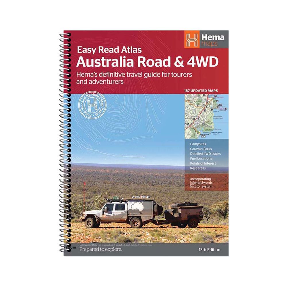 Hema Australia Road and 4WD Easy Read Atlas