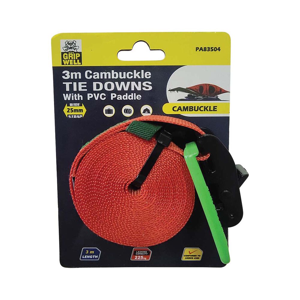 Gripwell Cambuckle Tie Down 225kg 3m
