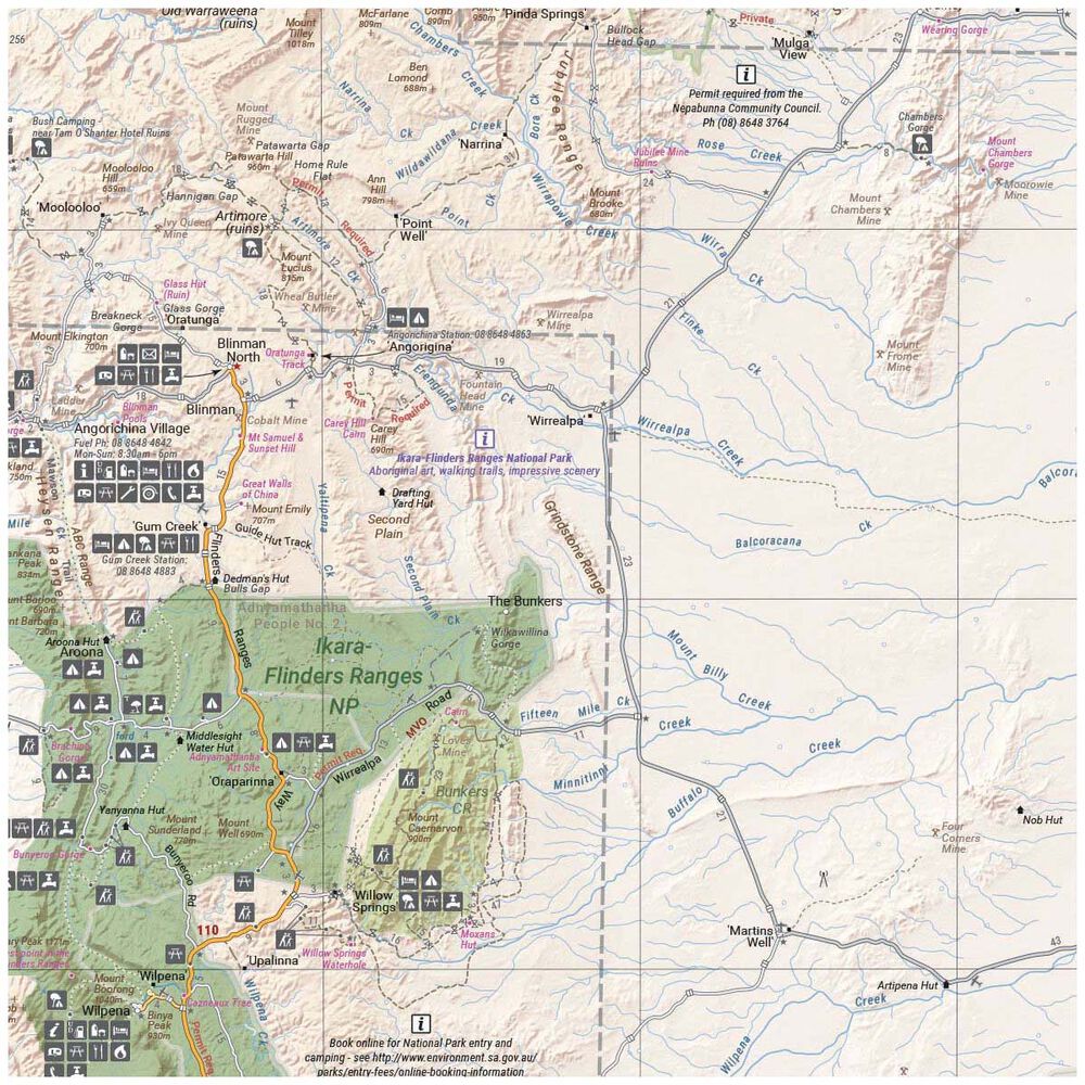 Hema Flinders Ranges Map (6th edition)