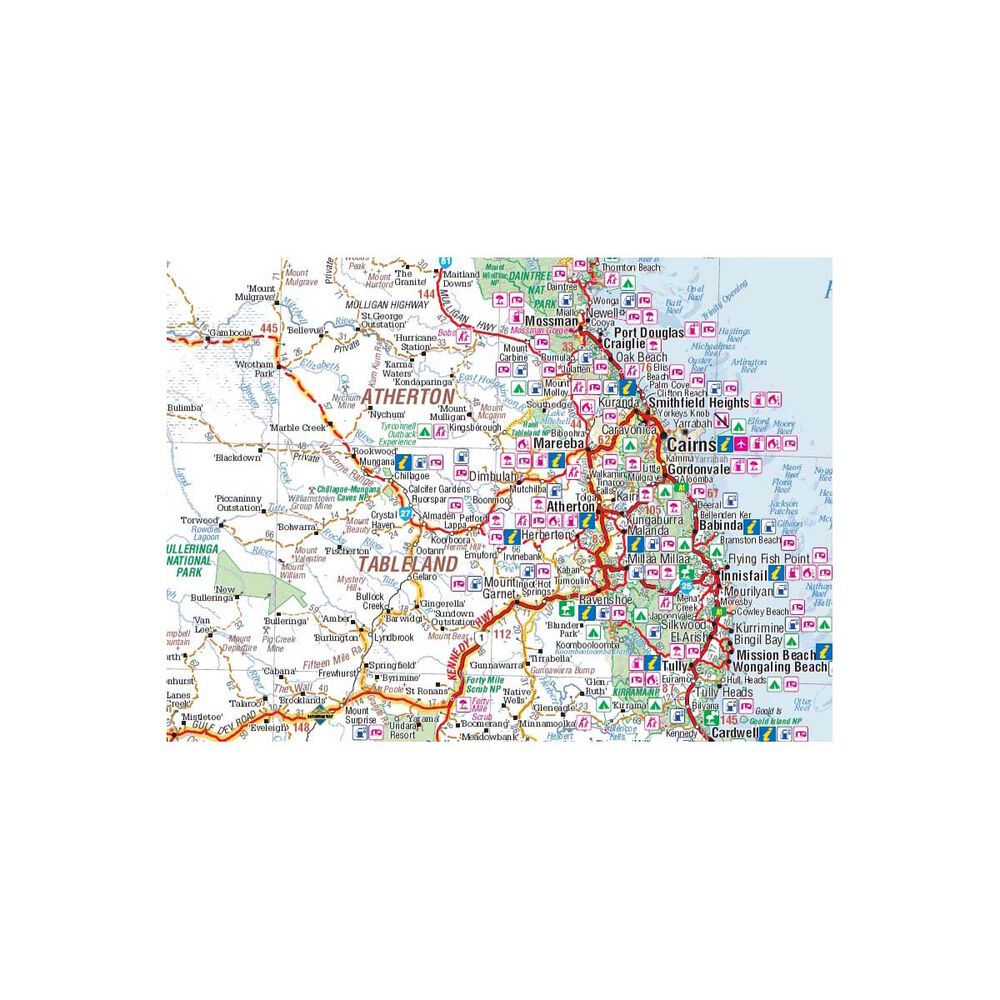 Hema Map Savannah Way - Cairns to Broome Map
