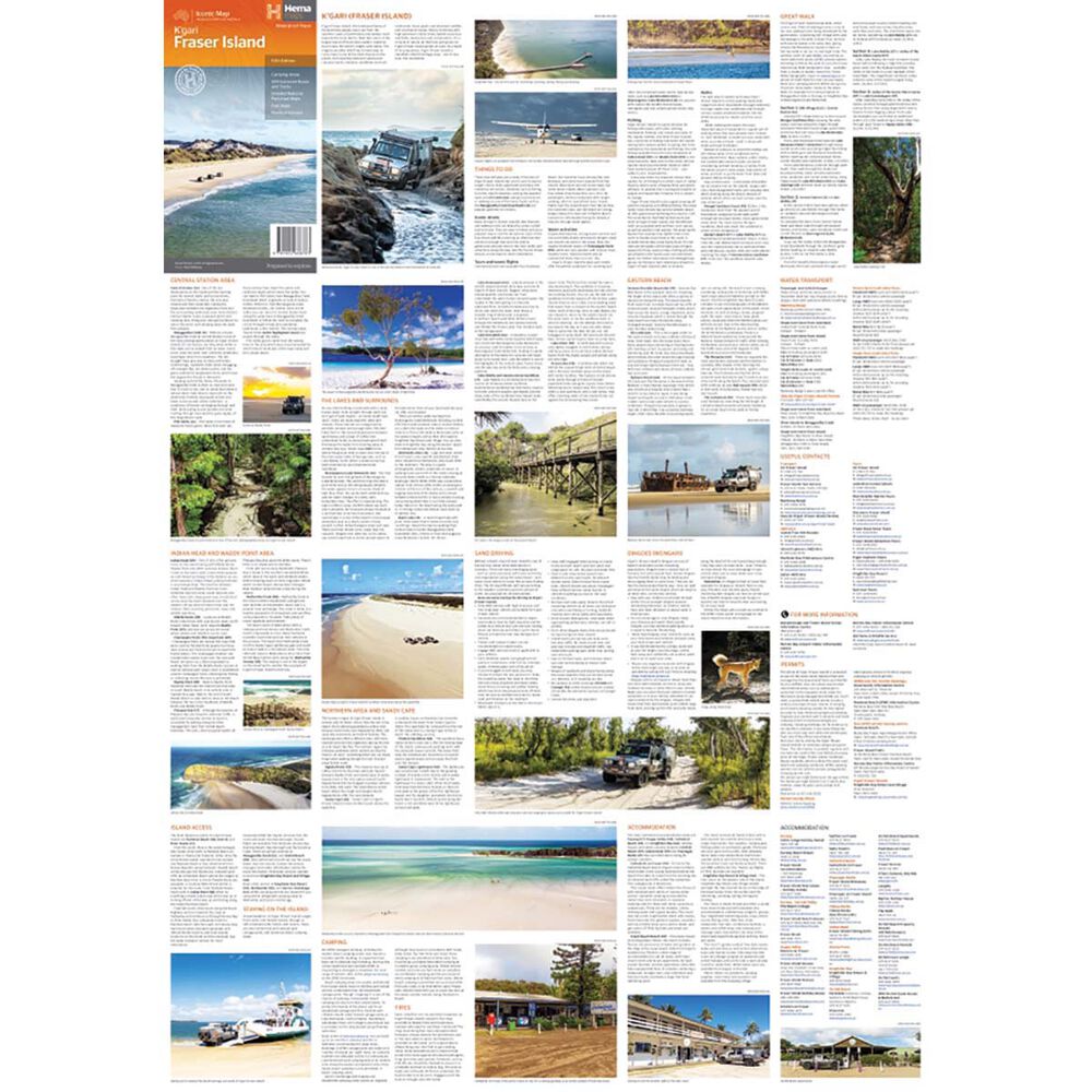 HEMA K'gari Fraser Island Map – 10th Edition