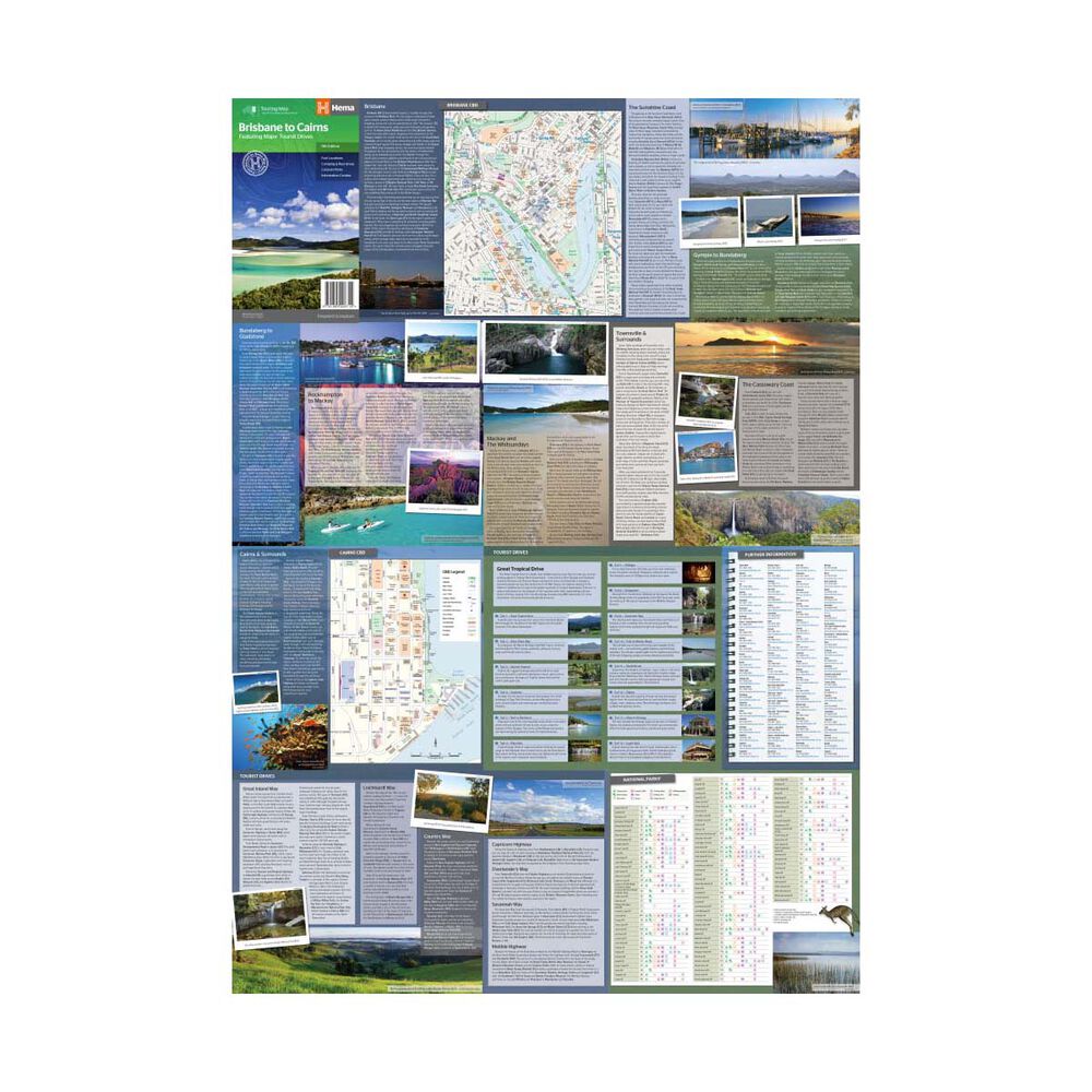 Hema Map Brisbane to Cairns Map