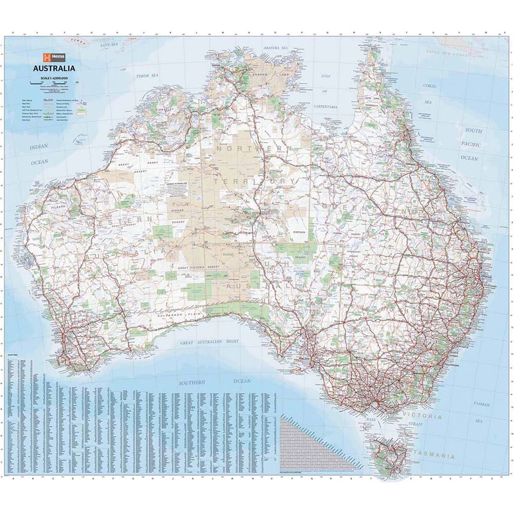 Hema Map Australia Large Map