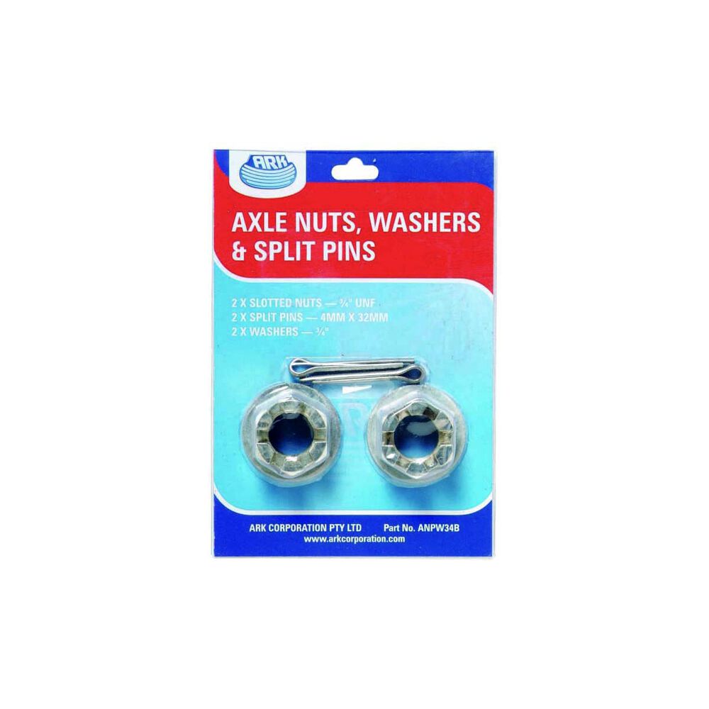 Ark Axle Wheel Nut Washer and Split Pin Pack