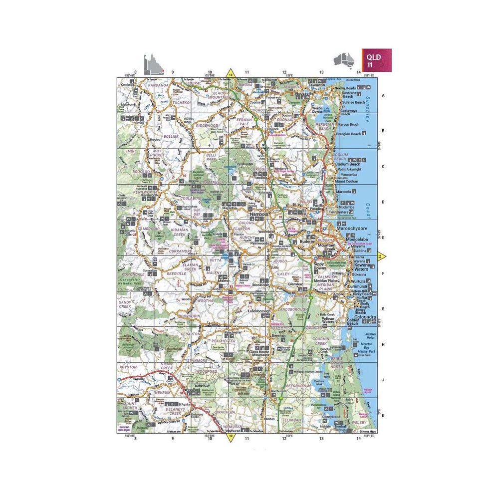 Hema Map Australia Road & 4WD Touring Atlas 215 x 297mm